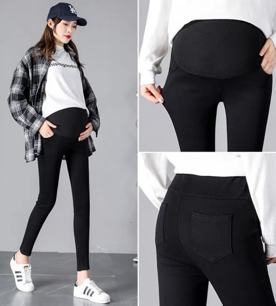 Quần Bầu Legging Công Sở có đáp bụng và chun chỉnh