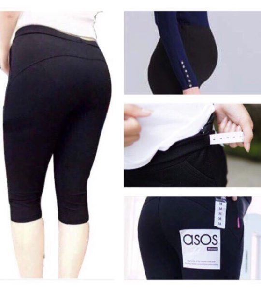 Quần bầu legging lửng nâng mông (có đáp bụng và chun chỉnh)