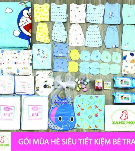 Combo Đồ Sơ Sinh Mùa Hè Siêu Tiết Kiệm Cho Bé Trai Và Bé Gái