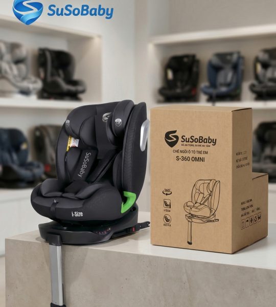 Ghế Ngồi Ô Tô Trẻ Em SuSoBaby S360-OMNI Cao Cấp Xoay 360 Độ | Chuẩn An Toàn Châu Âu ECE R129 (i-Size) | Cho Bé 0-12 Tuổi